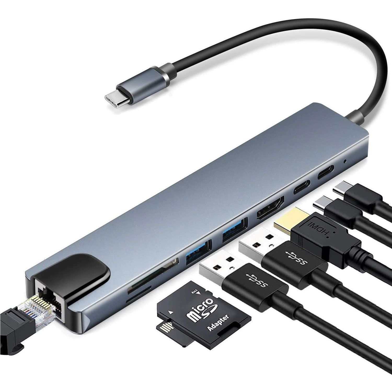 Док станция hdmi rj45 usb. Type c концентратор. Type c Hub dell. USB C HDTV Multifunction Adapter. TPC зарядка.