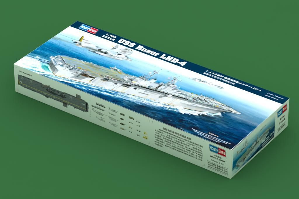 HOBBYBOSS 1/700 83405 Scale Корабль ВМС США Боксер LHD-4 Модельный комплект Корабль