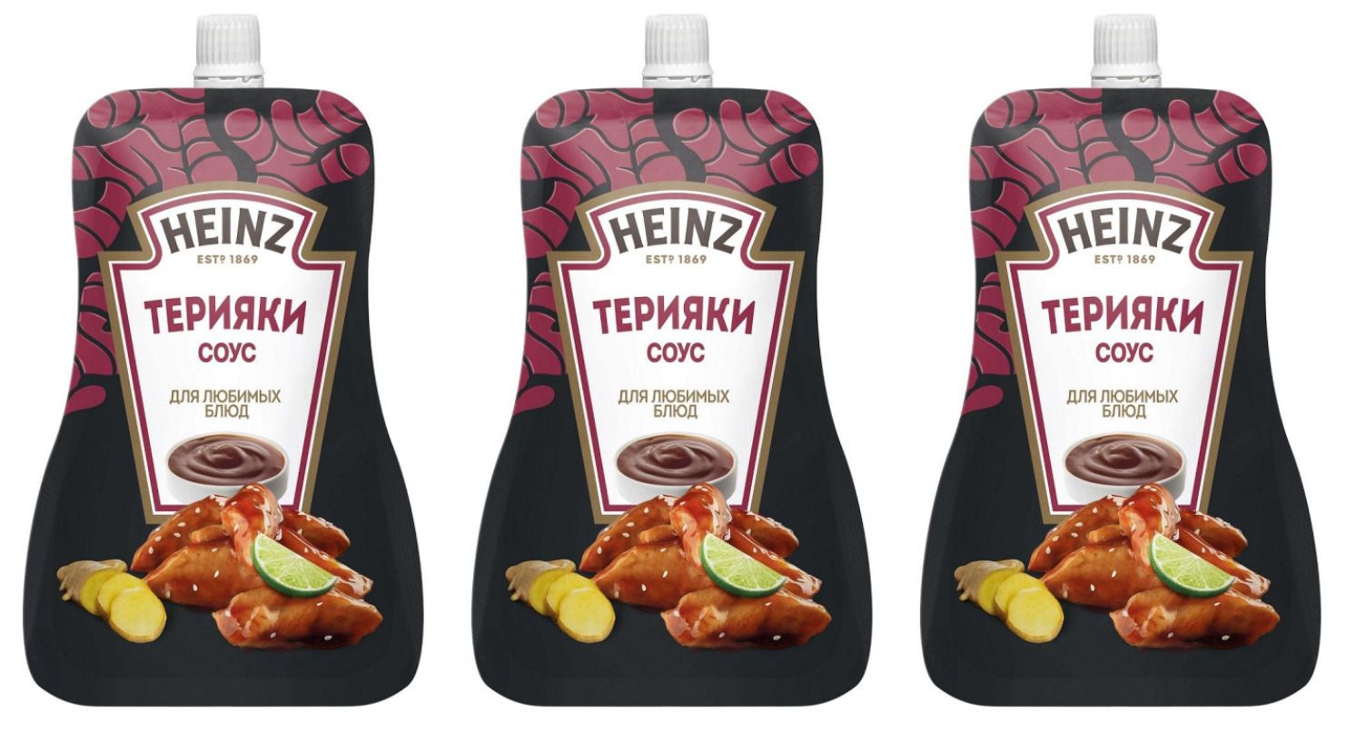 Heinz Соус Терияки, 200 г, 3 шт