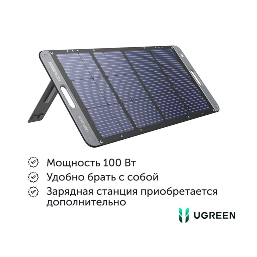 Ugreen Портативная солнечная панель, 100 Вт