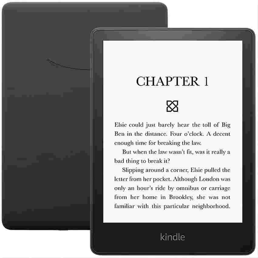 AmazonKindle6"ЭлектроннаякнигаKindlePaperwhite2/БесплатныйчехолдляKindle/212PPI/Поддержкарусскогоязыка,черный,серый