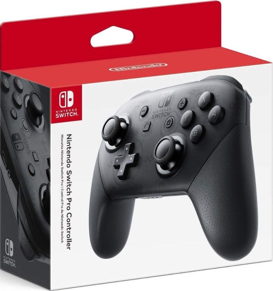 Nintendo Геймпад Nintendo Switch Pro Controller, чёрный, Проводной, Bluetooth, черный