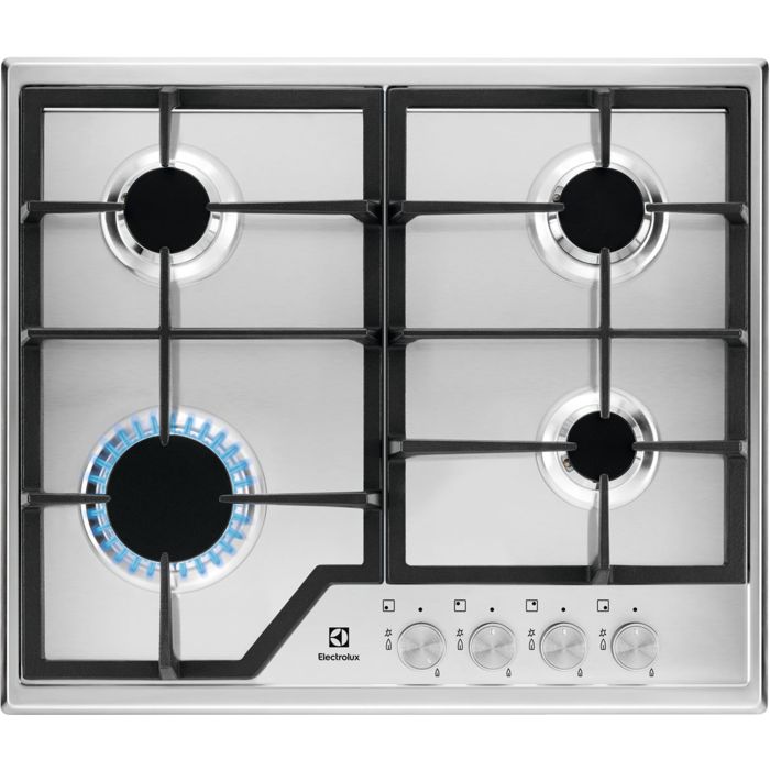 Варочная панель газовая Electrolux KGS6426SX, нержавеющая сталь