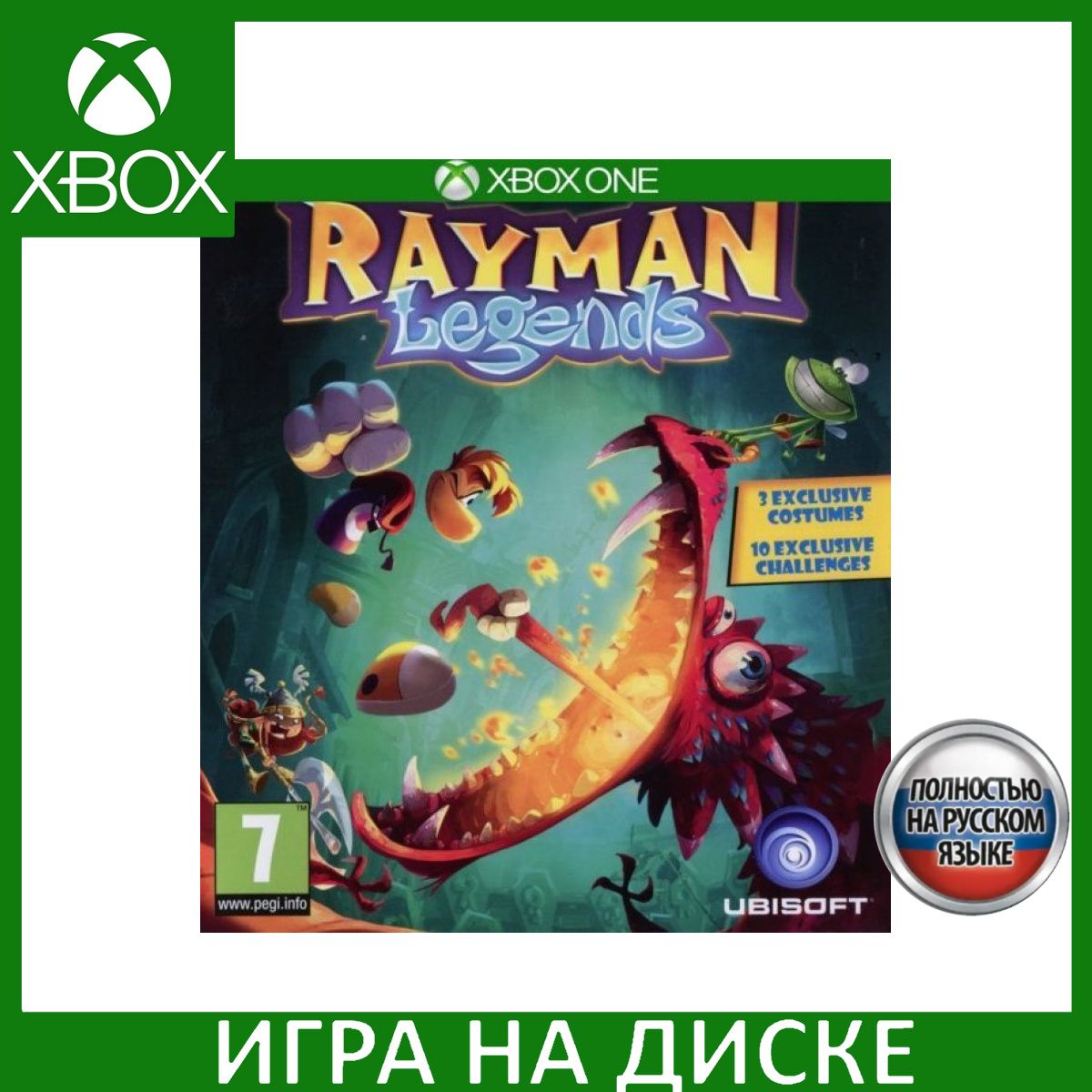 Игра Rayman Legends Xbox One Русская Версия Диск на Xbox One