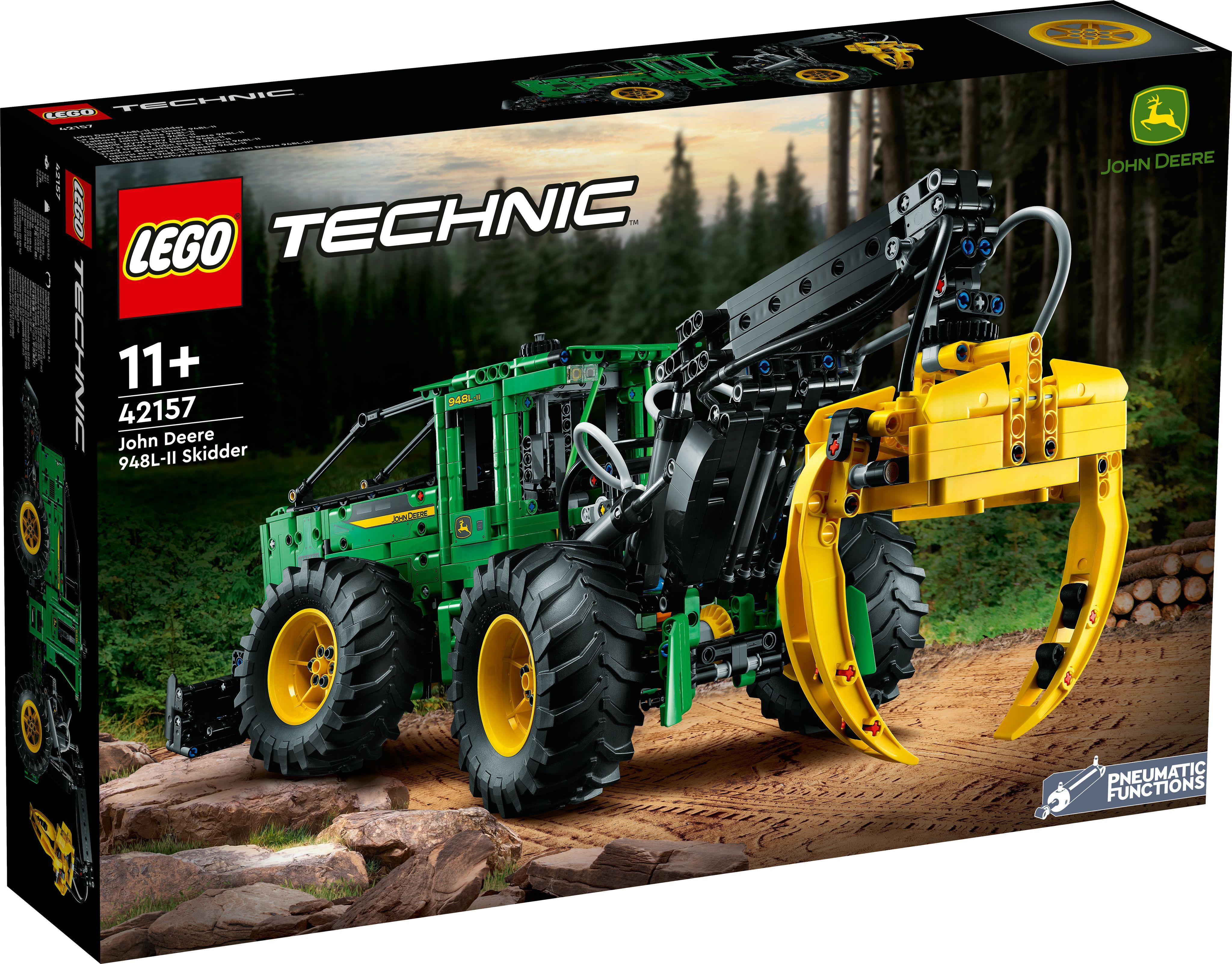 Конструктор LEGO Technic John Deere 948L-II Трелевочный трактор, 1492  детали, 11+, 42157 - купить с доставкой по выгодным ценам в  интернет-магазине OZON (1040141489)