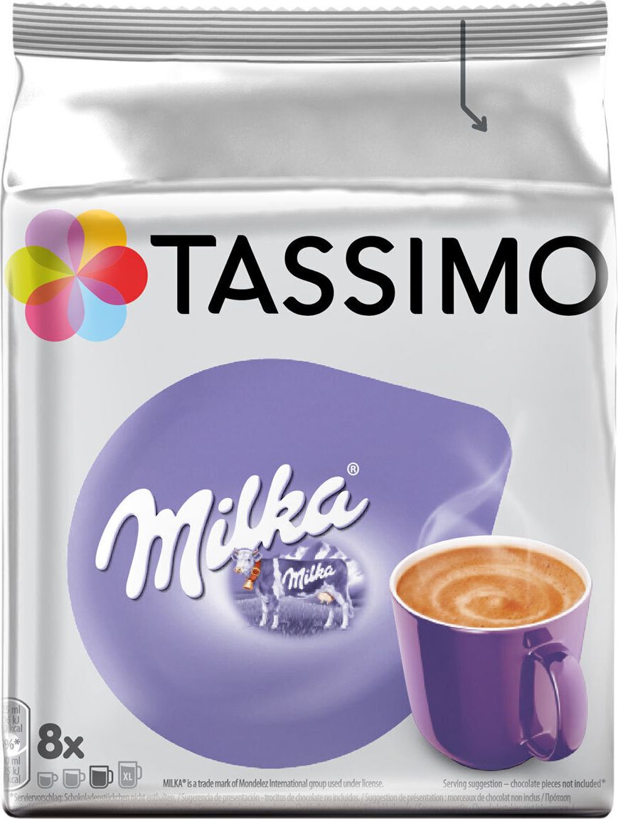 Горячий шоколад капсульный Tassimo Milka Chocolate, для системы Tassimo, 8 шт