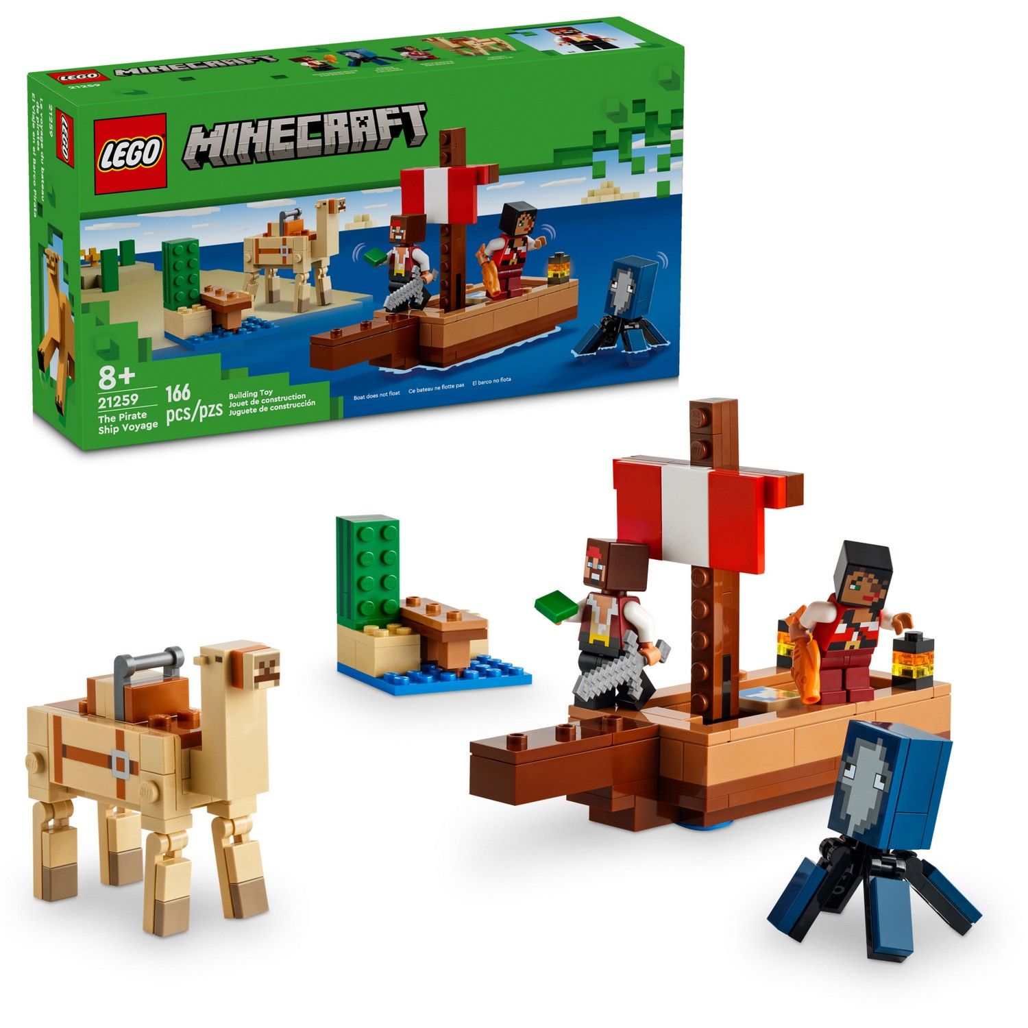 Lego minecraft barco pirata on sale