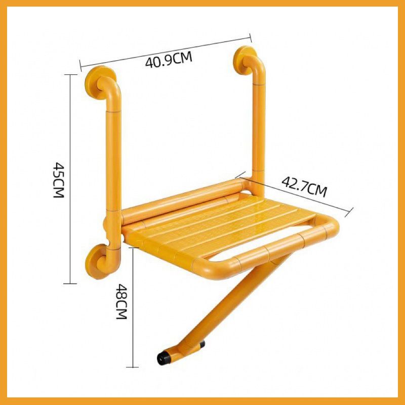 Складной настенный стул для душа для ванных комнат с доступными поручнями; грузоподъемность 150 кг