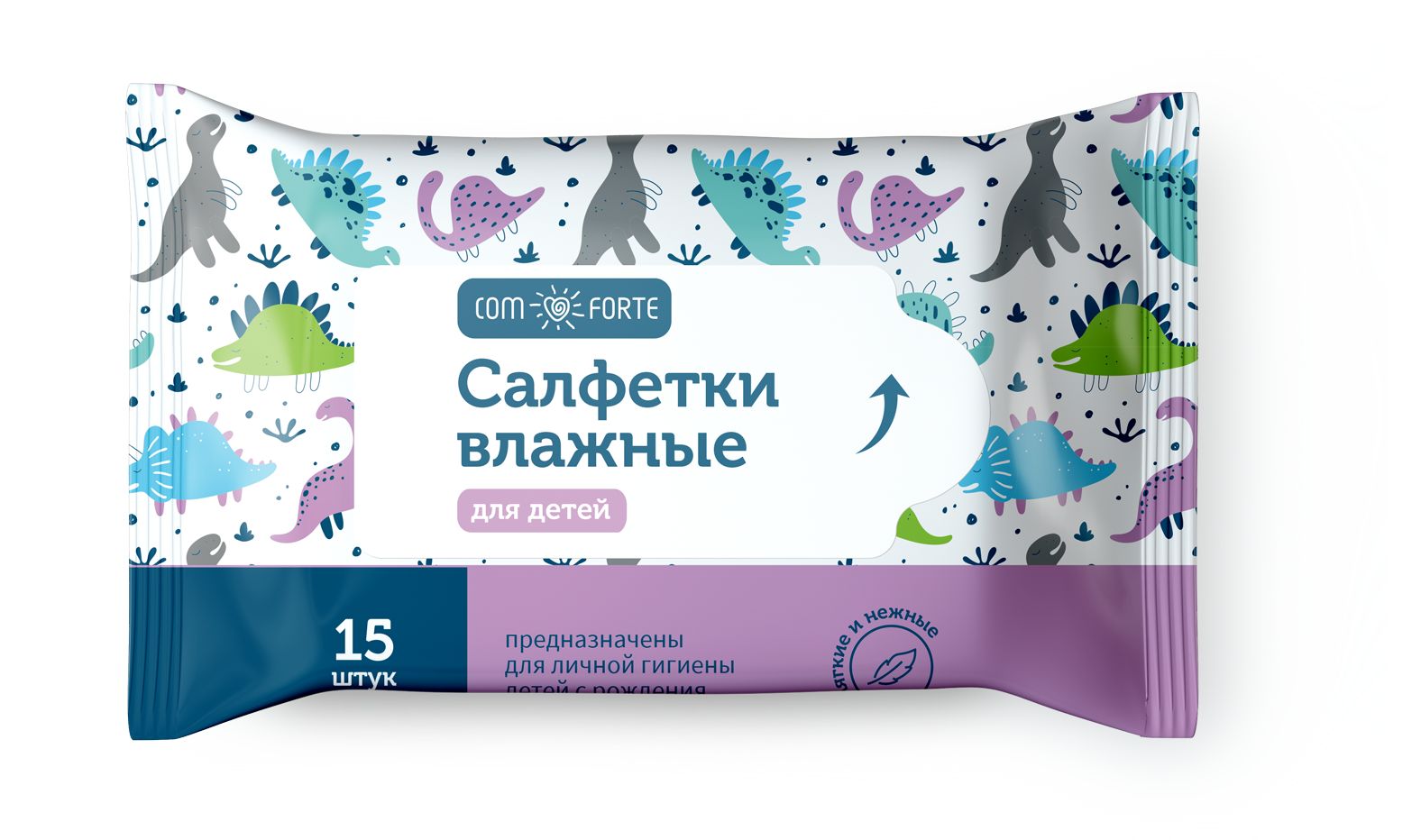 Салфетки ComForte влажные детские, 15 шт.