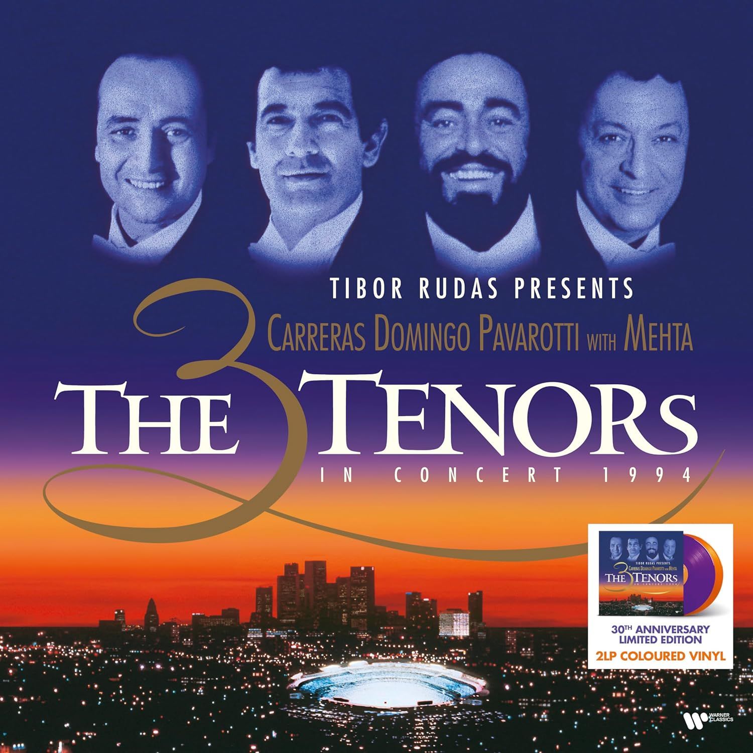 ВиниловаяпластинкаCarreras,Domingo,PavarottiWithMehta.The3TenorsInConcert1994.Purple&Orange(2LP)