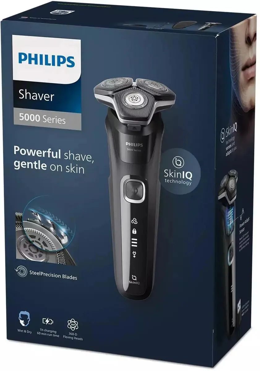 Электробритва для влажного и сухого бритья Philips S5898/35, черный