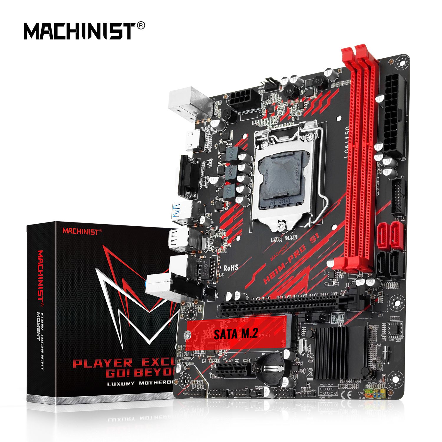 MACHINIST Материнская плата H81M-PRO S1 LGA 1150  DDR3 RAM