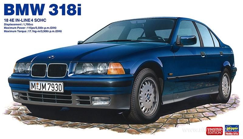 Hasegawa Автомобиль BMW 318i (Limited Edition) (1:24) Модель для сборки