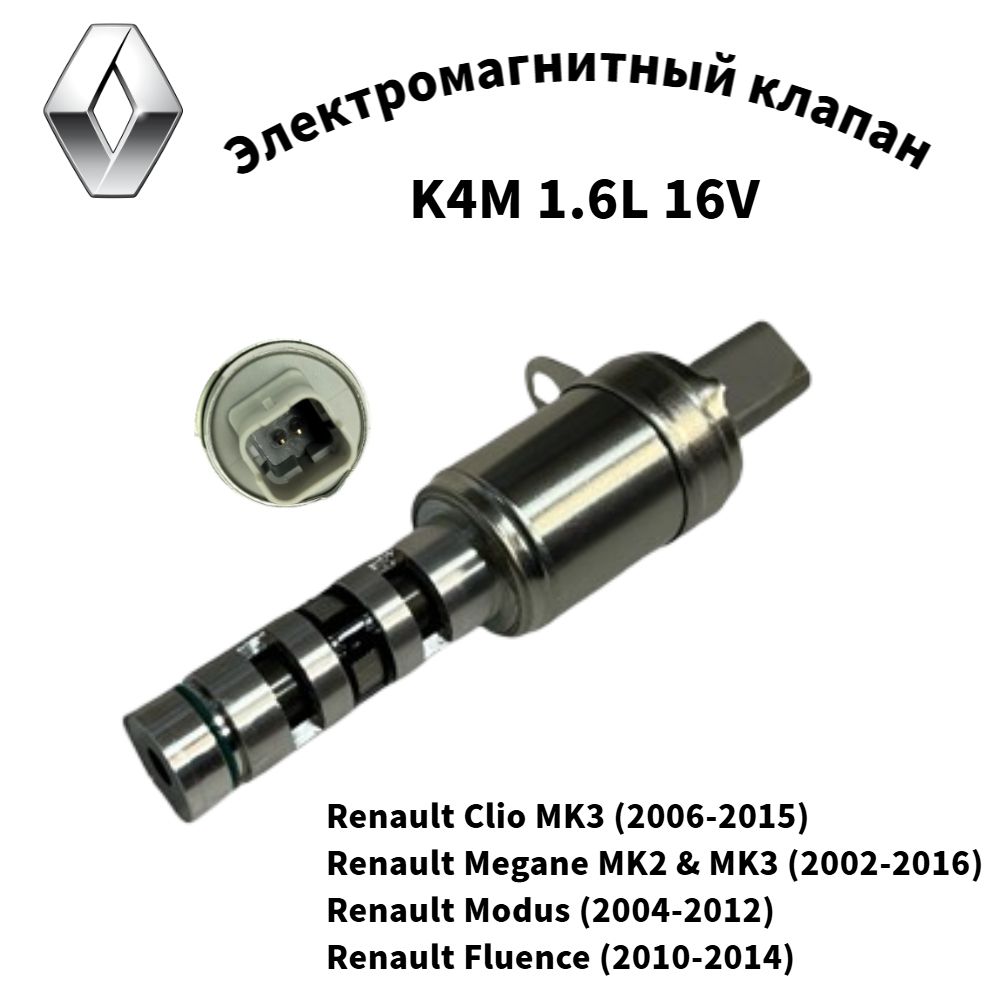 Клапан электромагнитный 8200823650 Renault Megane 2, Fluence, Scenic 2,Clio MK3,Modus, Laguna 1.6 K4M