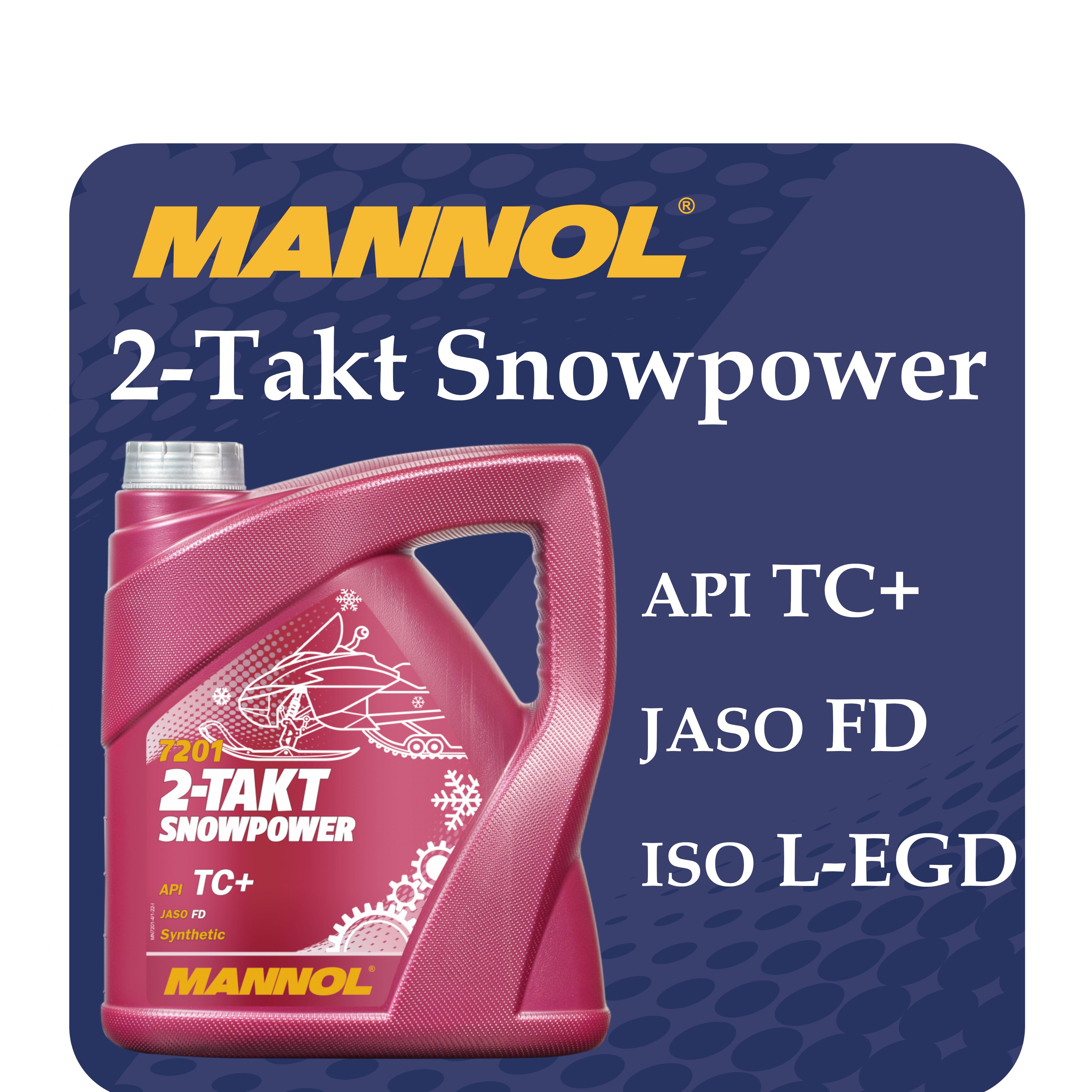 MANNOL 2-TAKT SNOWPOWER Не подлежит классификации по SAE Масло моторное, Синтетическое, 4 л