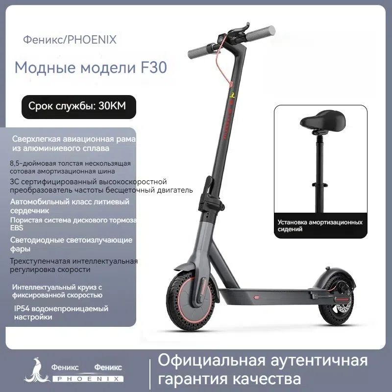 Phoenix Электросамокат SKU00822, черный