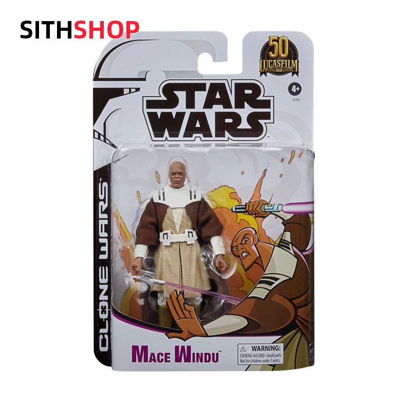 Hasbro Star Wars The Black Series The Clone Wars 50th Anniversary Mace Windu 6 Inch Action Figures OZON 1634387280