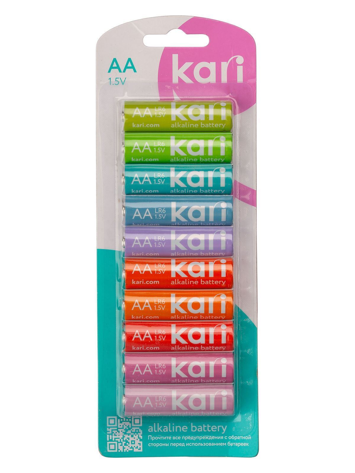 Kari Батарейка AA, Щелочной тип, 1,5 В, 10 шт