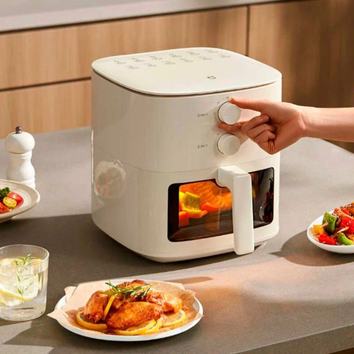 Xiaomi фритюрница (аэрогриль) Mijia Air Fryer N1 5L (MAF11), белый (китайская версия)