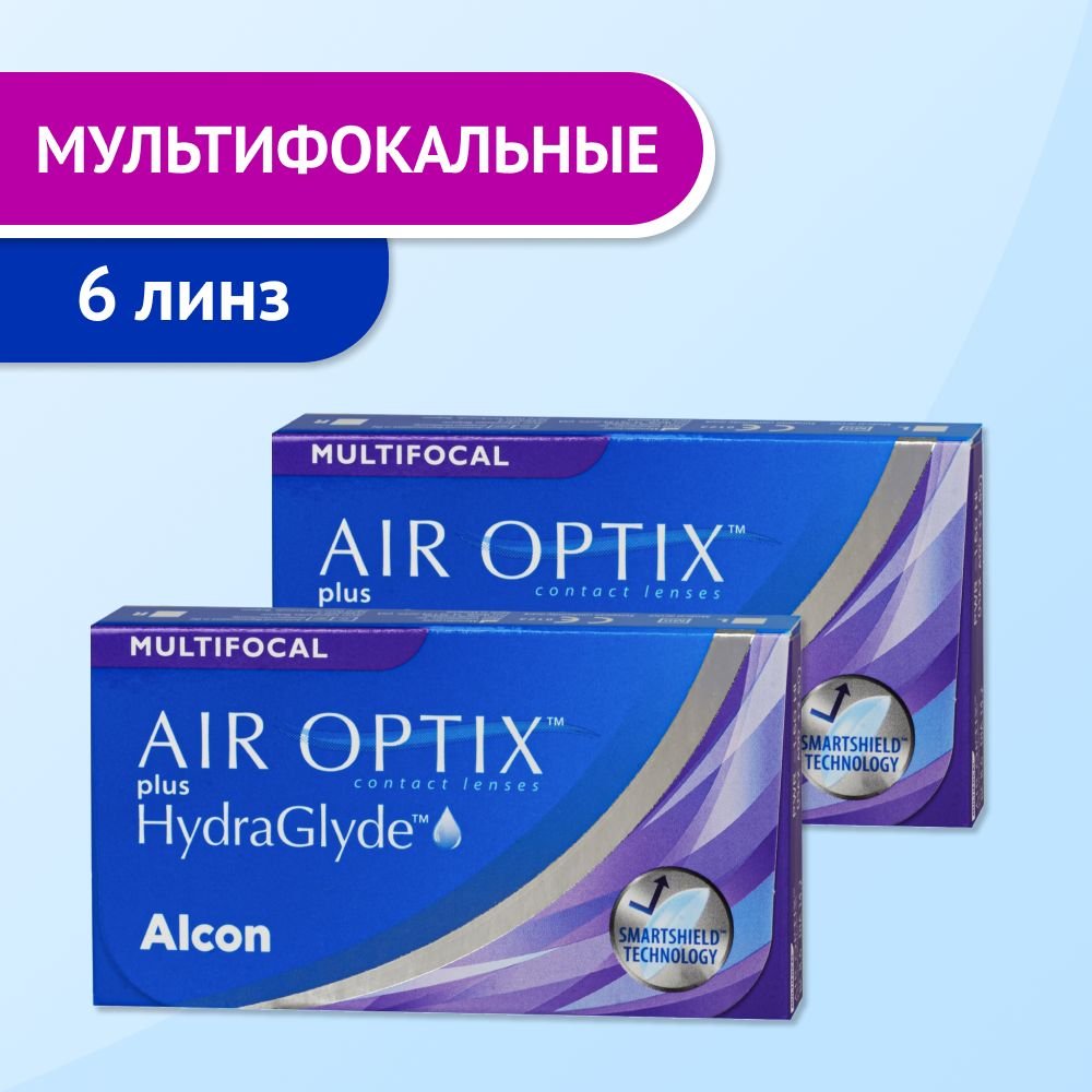 ALCONМультифокальныелинзы-3.75/low/8.6/6шт,AirOptixPlusHydraglydeMultifocal