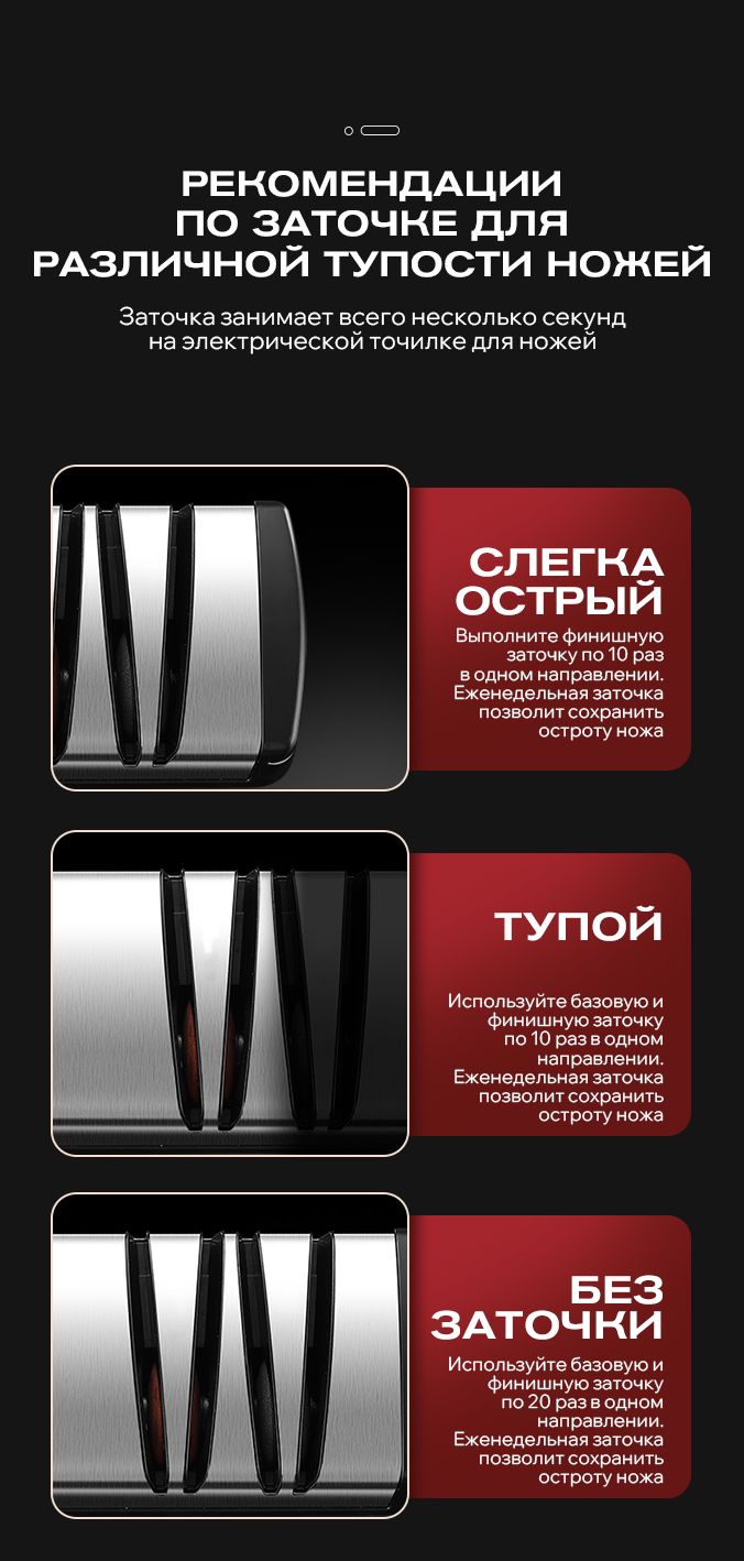 Безопасная автоматическая точилка для ножей электрическая 