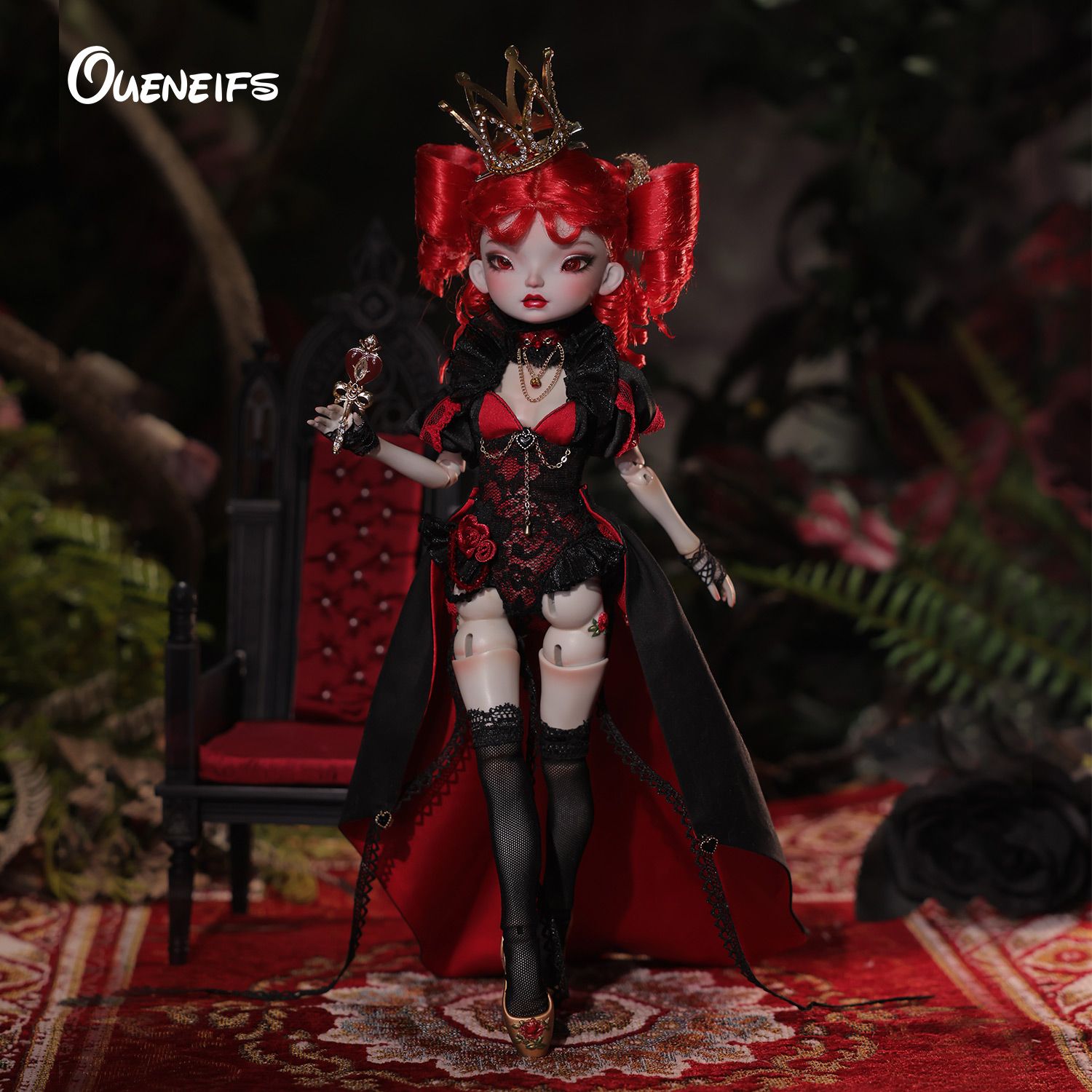 BJDHeart1/6RedQueenStylingFullsetИгрушкаизсмолы