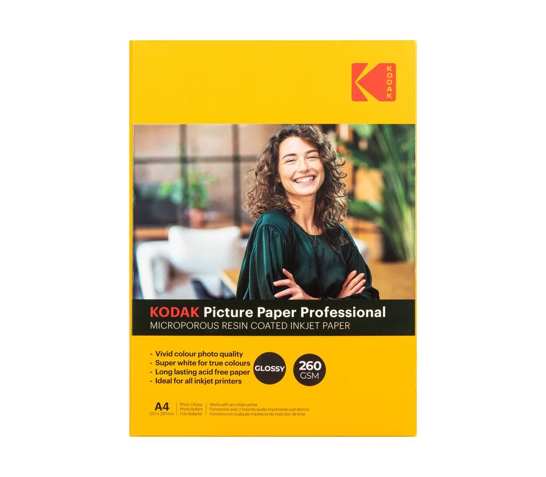 Фотобумага Kodak Paper Professional A4 Glossy, глянцевая, 260 г/м2, 20 листов