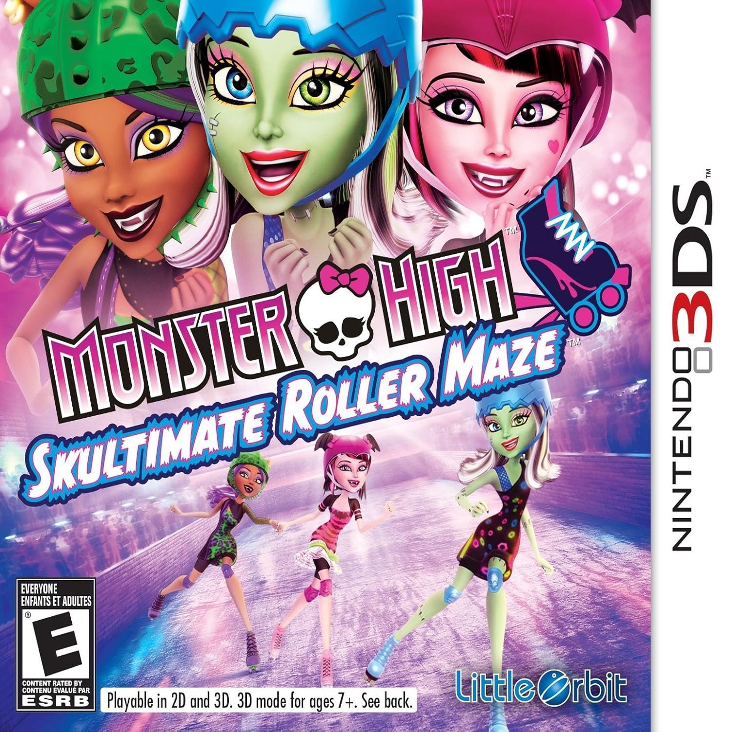 Monster High Scultimate Roller Maze ENG Видеоигра на картридже Nintendo 3DS. Товар уцененный