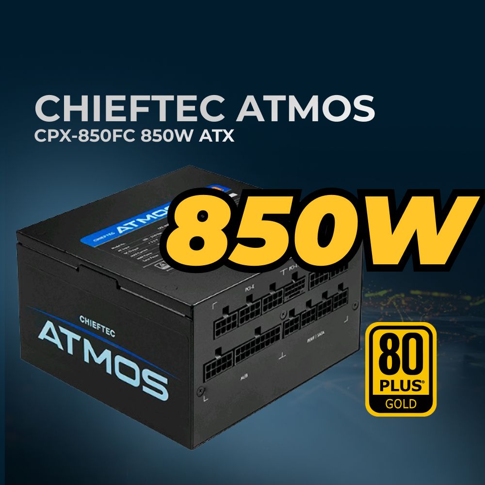 Блок питания для ПК Chieftec (ATX , 850W, 80 PLUS GOLD,) Retail CPX-850FC