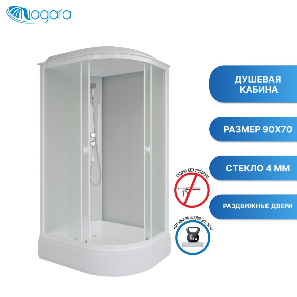 Душевая кабина Niagara Promo P90/70/26L/MT (900х700х2150) 4 места