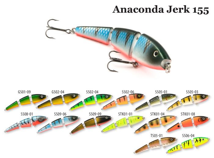 Воблер деревянный Raiden Anaconda Jerk 155 40 гр. SS08-01