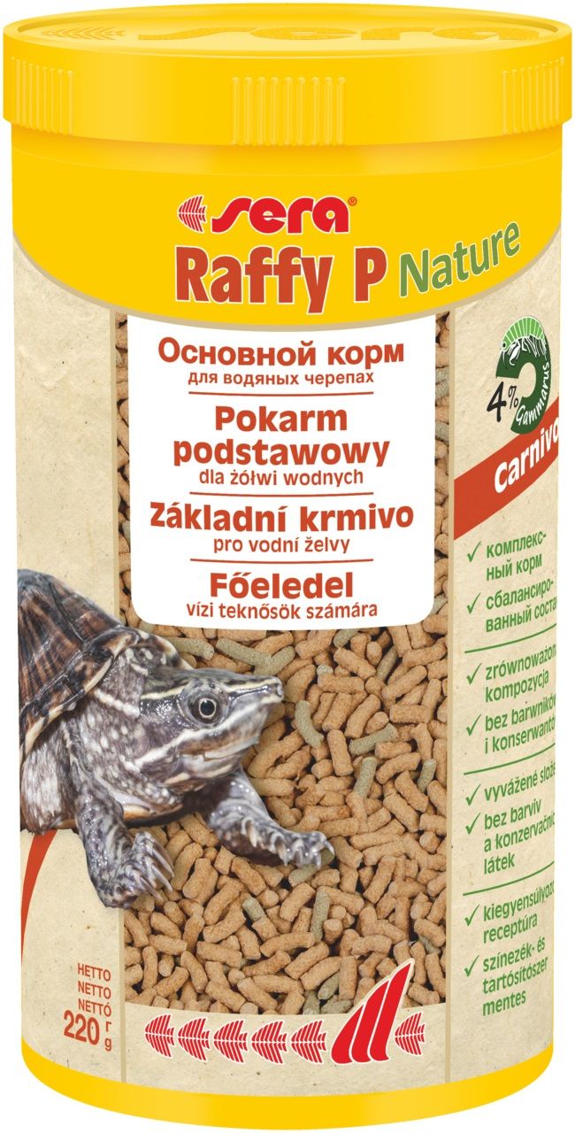 Корм для рептилий Sera Raffy P Nature, 1 л, 220 гр