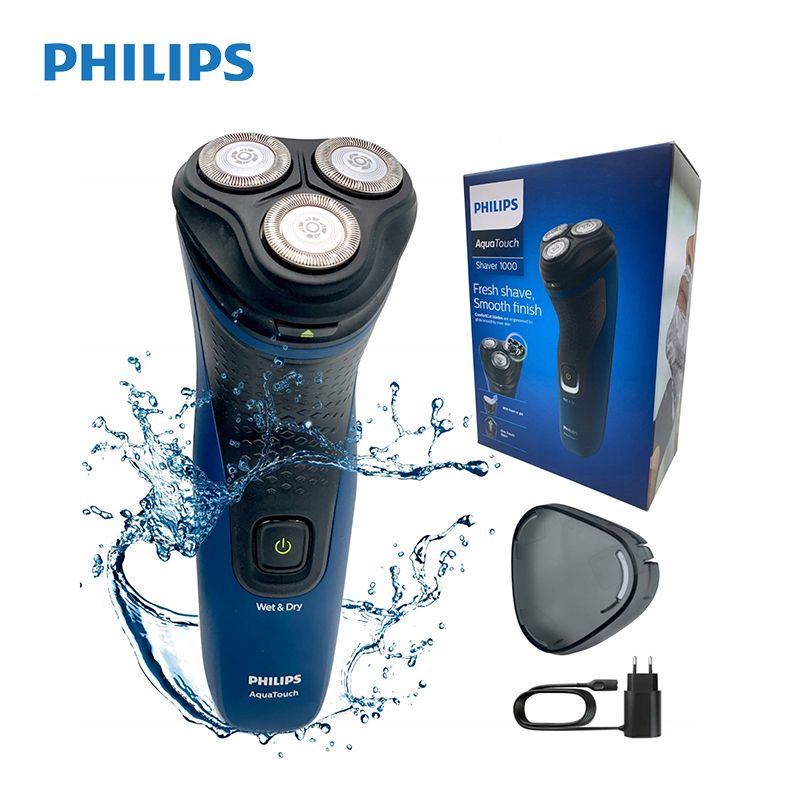 Philips Электробритва S1121/41, синий, черный