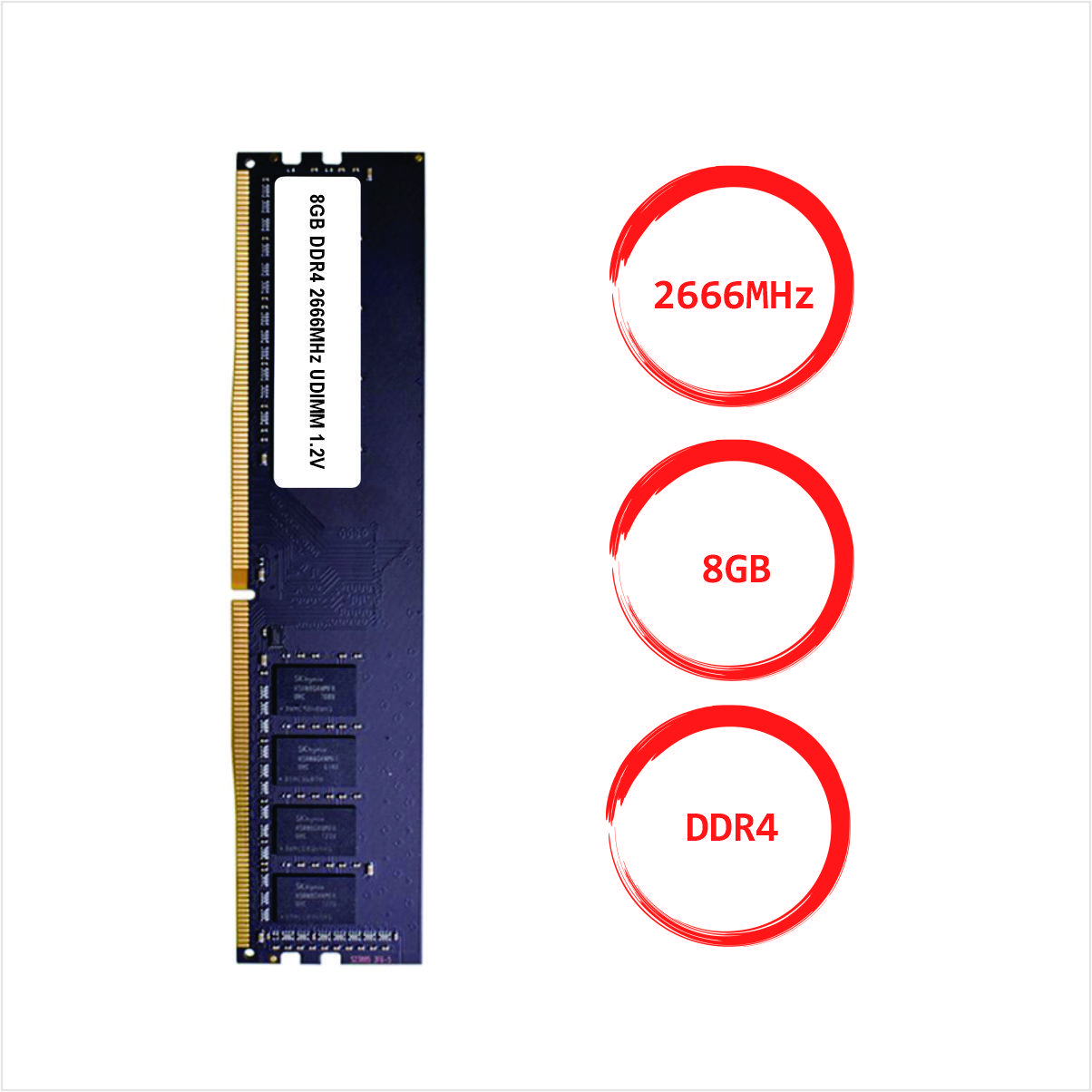 ОперативнаяпамятьDDR48GB2666МГц1x8ГБ(82666)