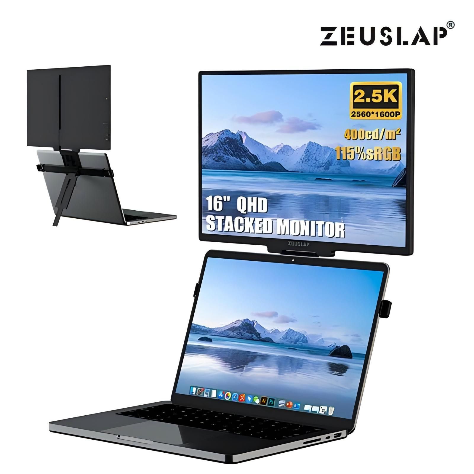 ZEUSLAP16"МониторZEUSLAP-Z16H,черныйматовый