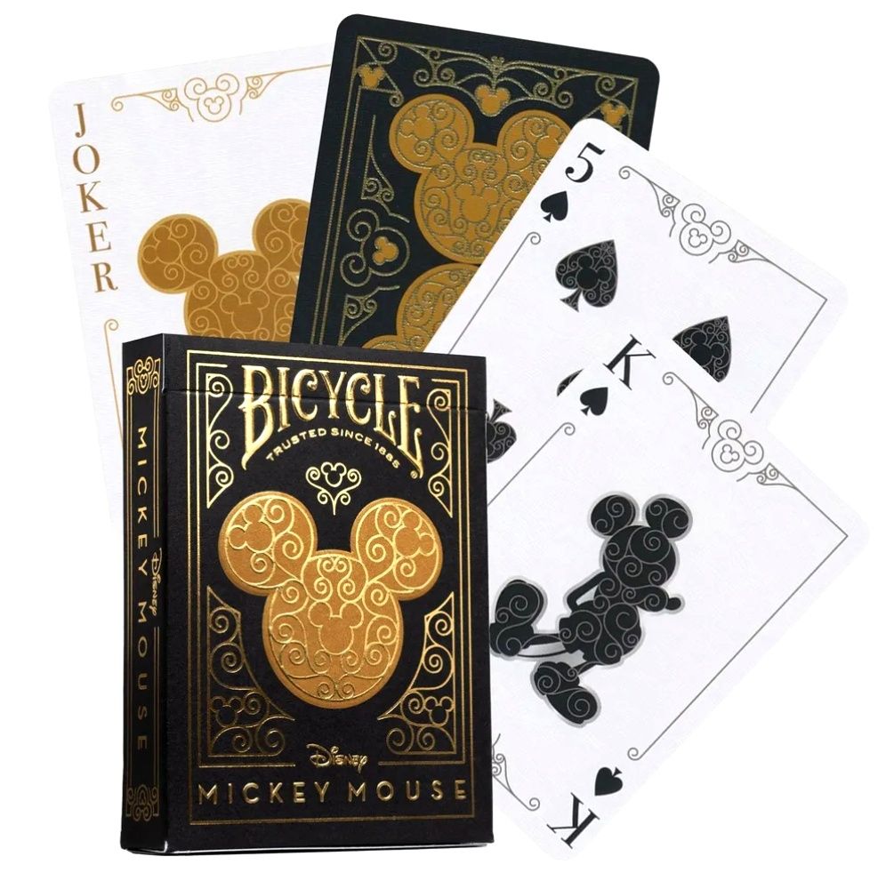 Карты Bicycle Disney Mickey Mouse black/gold