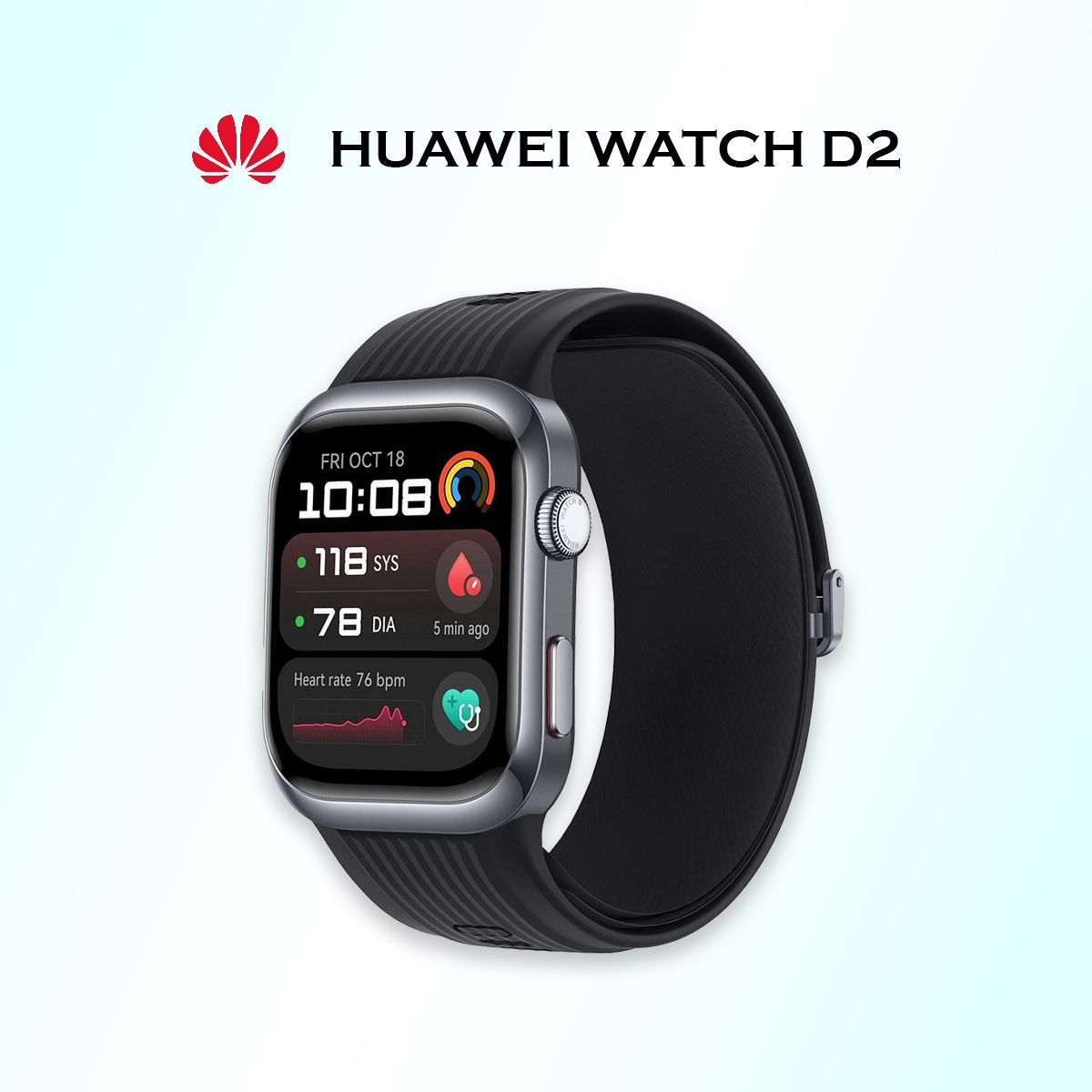 УмныечасыHUAWEIWatchD2,LCA-B10,черные