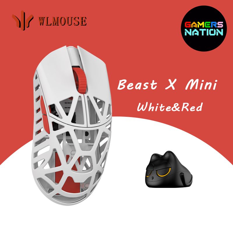 wlmouseИгроваямышьбеспроводнаяBEASTXMINI,белый