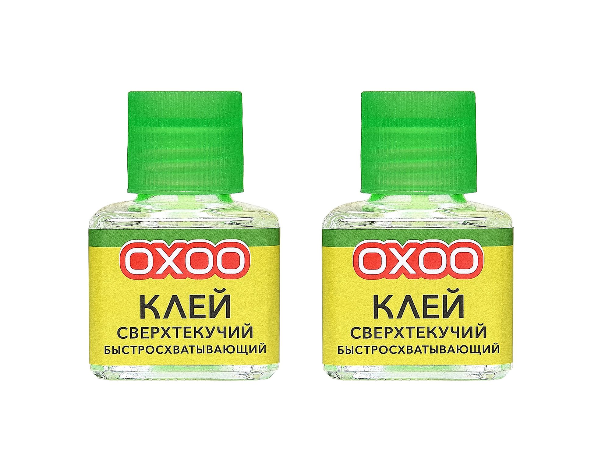 OXOO Клей Сверхтекучий быстросхватывающий, Для сборных моделей, 40 мл, 2 шт