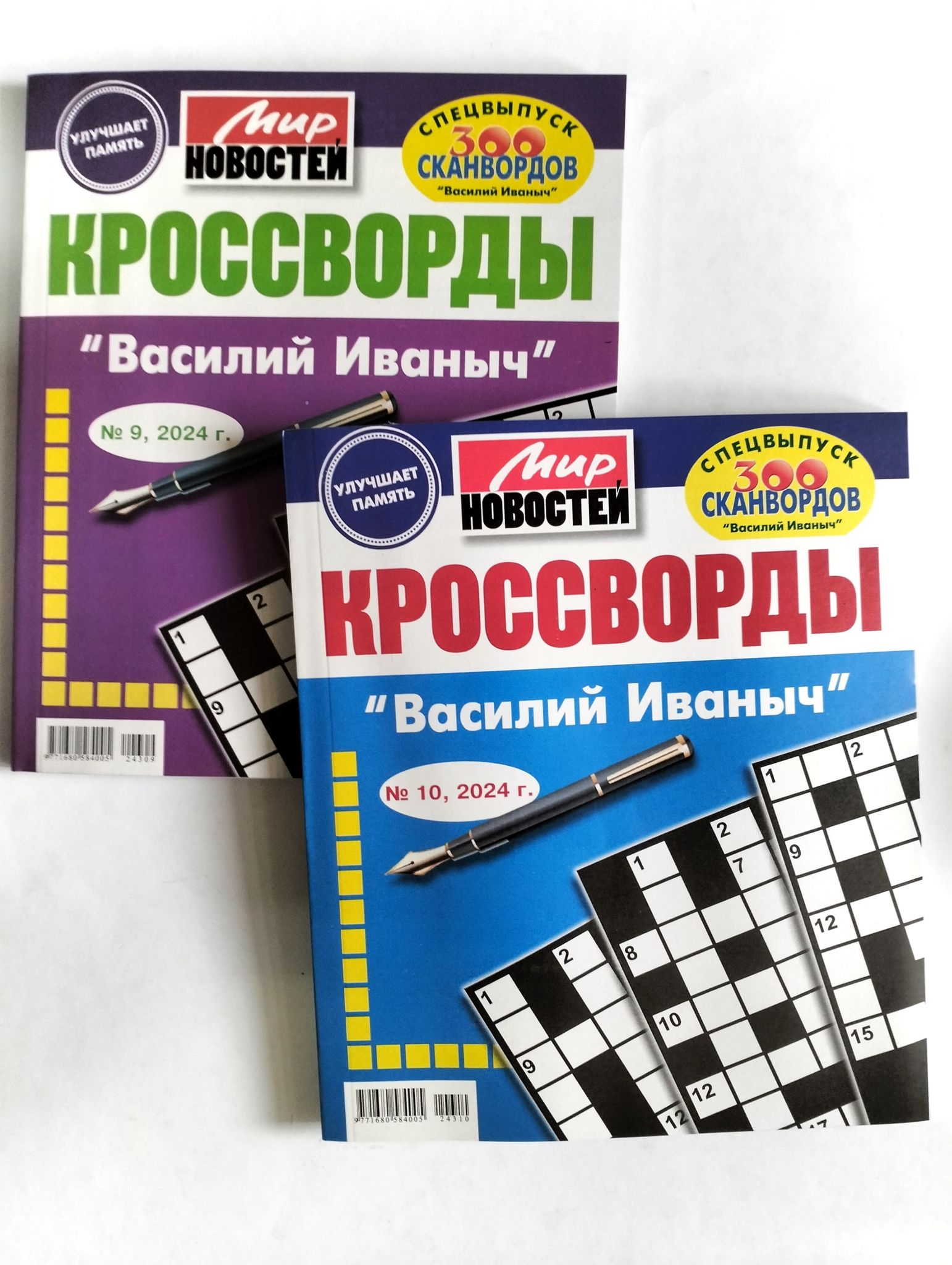 Василий Иванович Кроссворды 9+10 2024