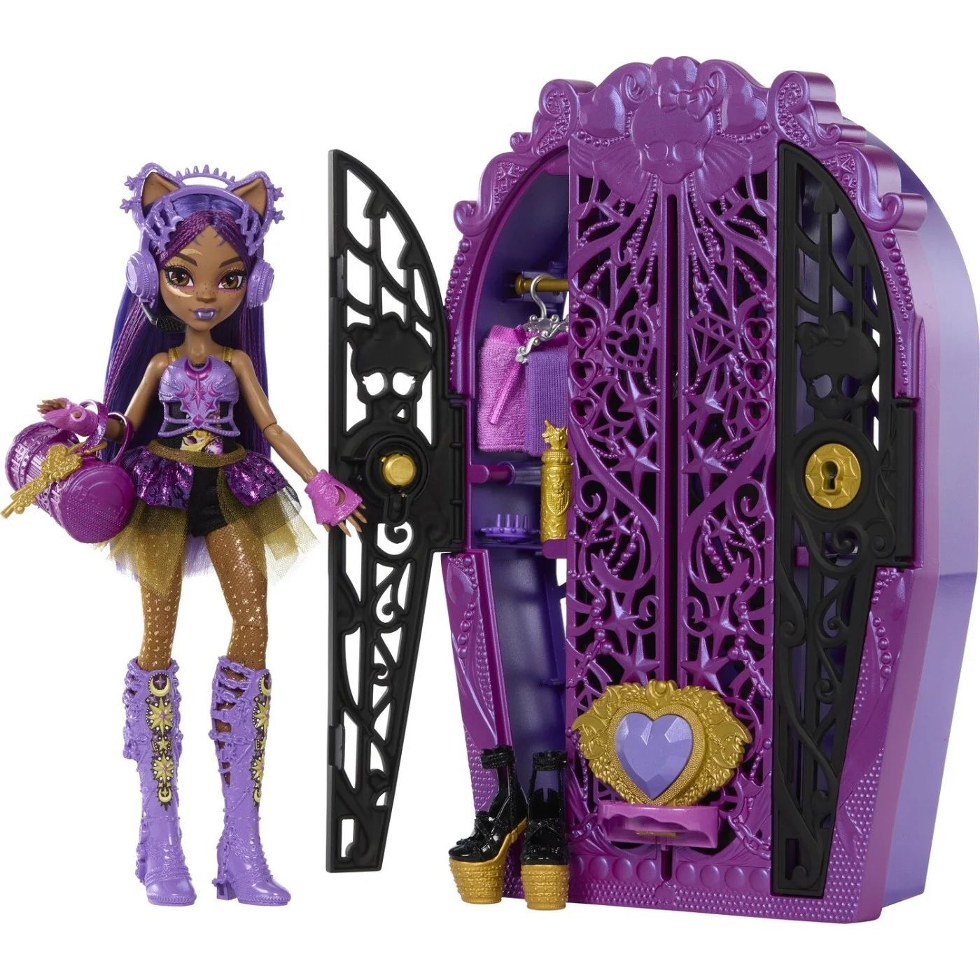 Кукла Monster High Skulltimate Secrets Clawdeen Wolf "Монстр Хай Клодин Вульф с гардеробом и лифтом", HXH85