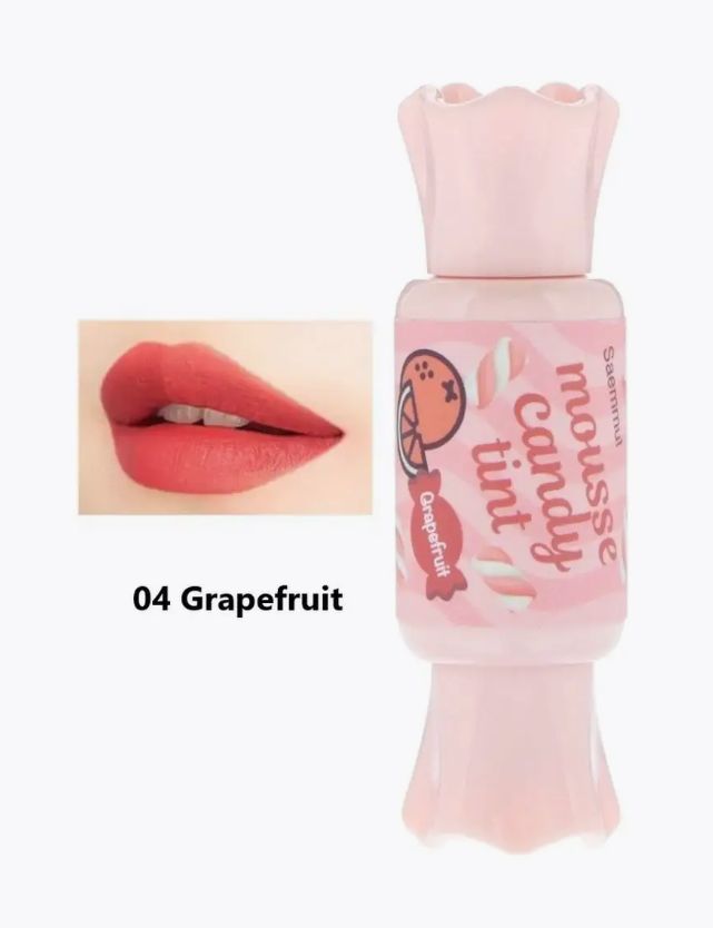 The Saem Saemmul Mousse Candy Tint # 04 Grapefruit Mousse тинт для губ конфетка (8г.)