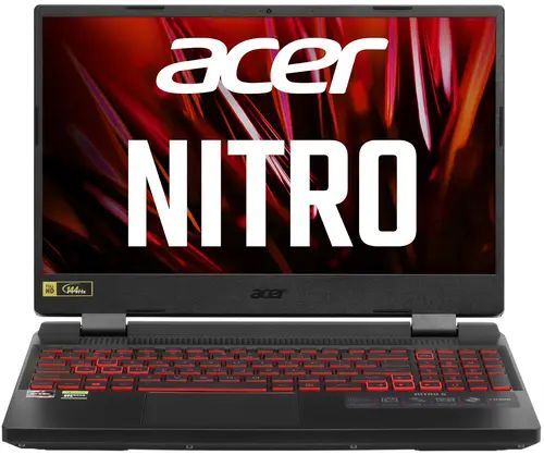 AcerNitro5AN515-46-R9K5Игровойноутбук15.6",AMDRyzen76800H,RAM16ГБ,SSD,NVIDIAGeForceRTX3050дляноутбуков(4Гб),Безсистемы,(NH.QGXCD.001),черный,Русскаяраскладка