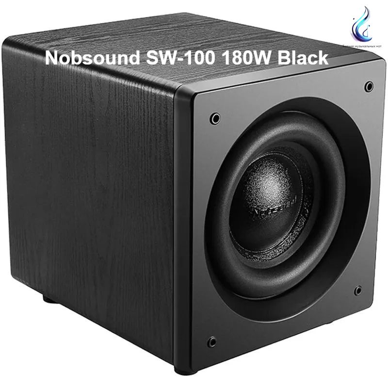 Активный сабвуфер для домашнего кинотеатра Nobsound SW-100 black мощностью 180 Вт