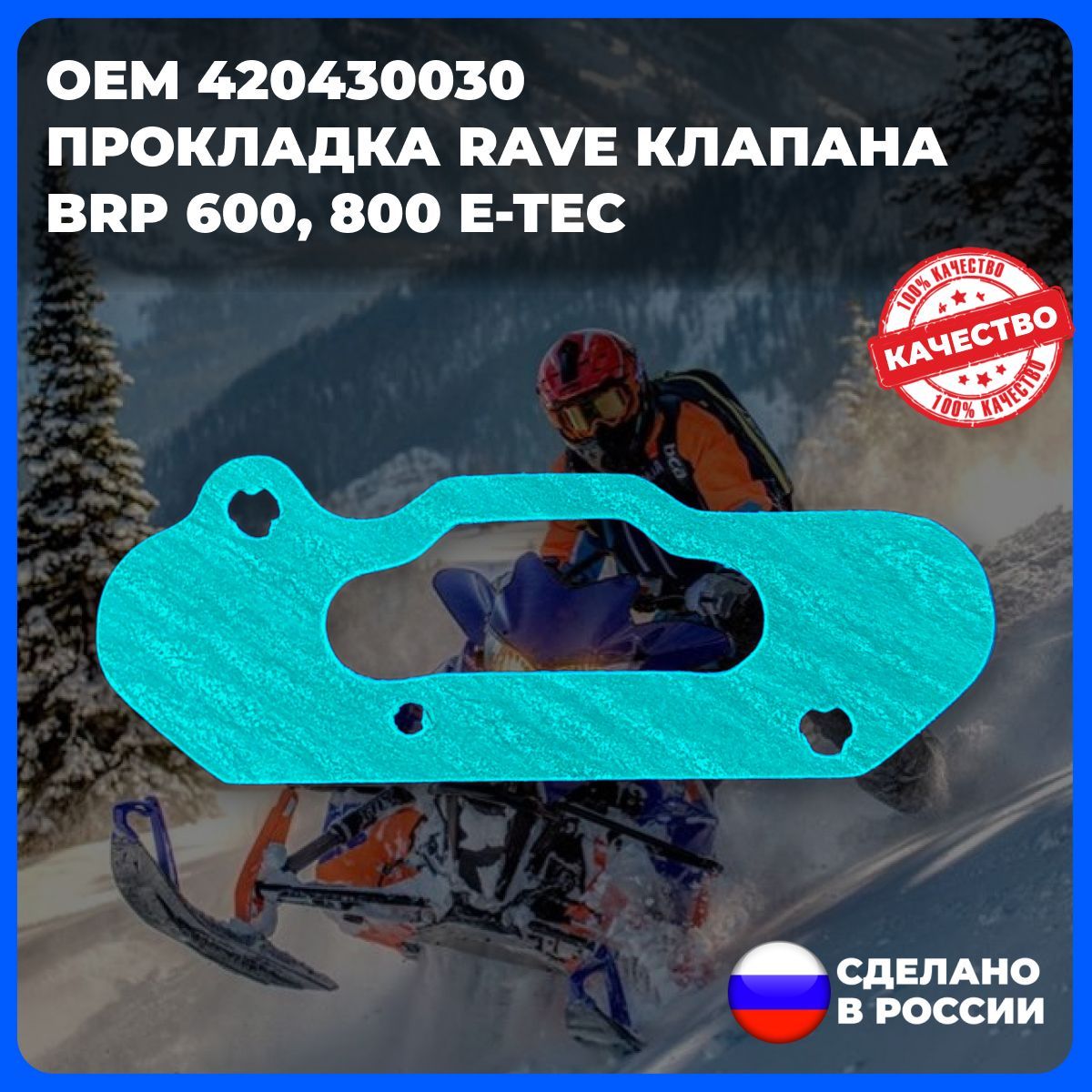 Прокладка RAVE клапана для снегохода BRP 600, 800 E-TEC (арт. 420430030 )