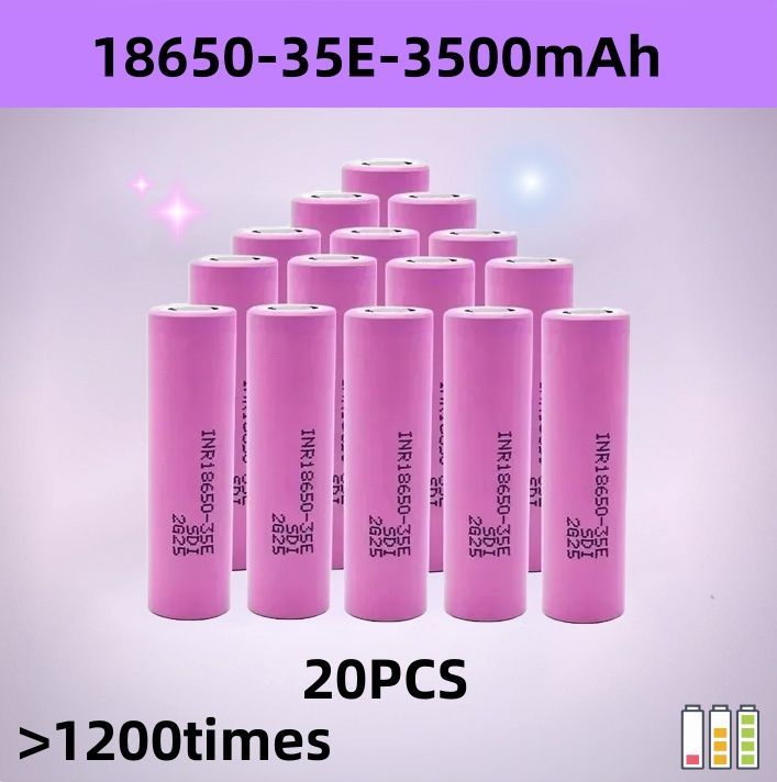 18650Класс3500MAH20AразрядINR35E8-50PCS3.7Vлитий-ионнаяотвертка