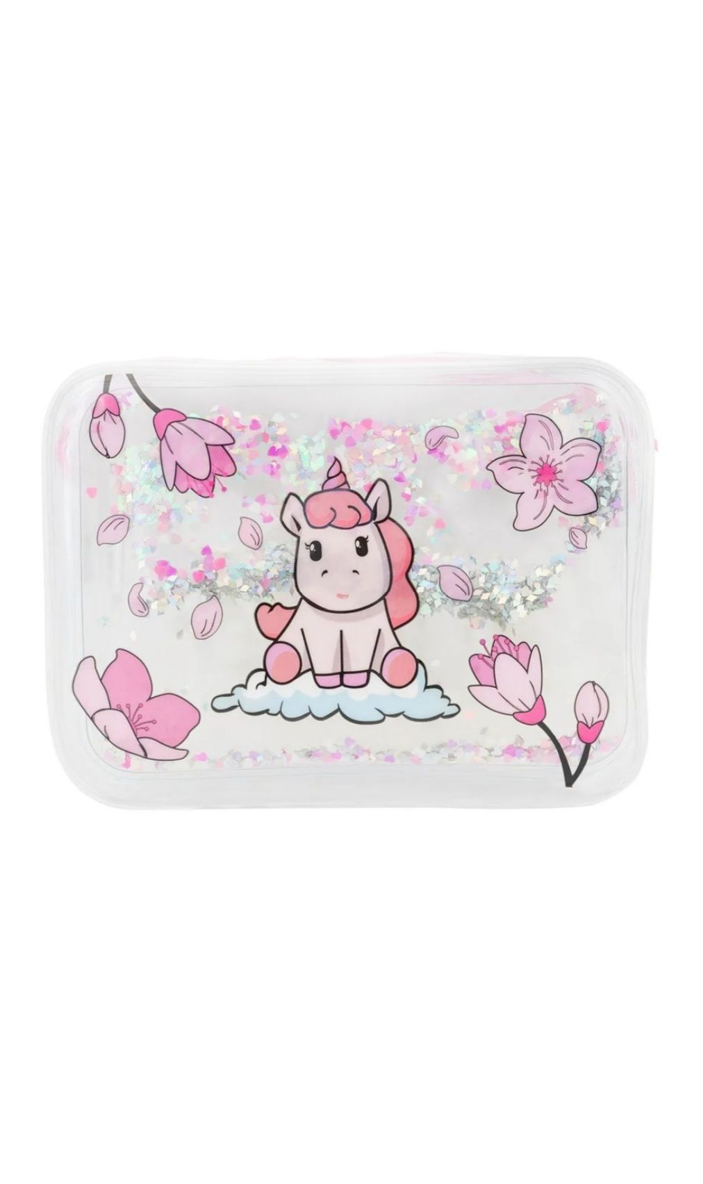 Косметичка N2 от компании UNICORNS APPROVE с блестящими конфетти в нутри. 