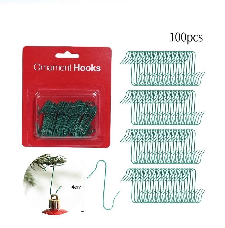 Крючок декоративный для украшений Зеленый 4 см, 100 шт.
