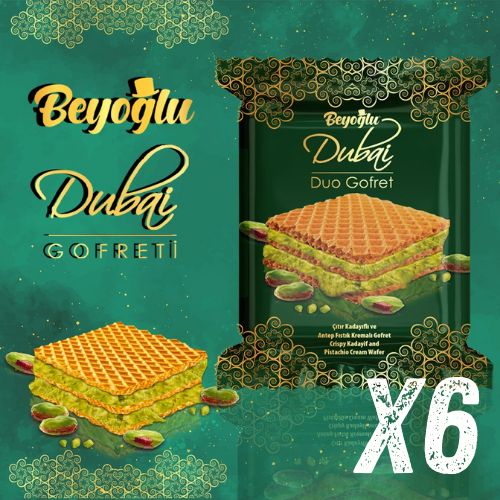 BeyogluDubaiDuoвафлясфисташкамигазиантепаикадаифом(6шт)