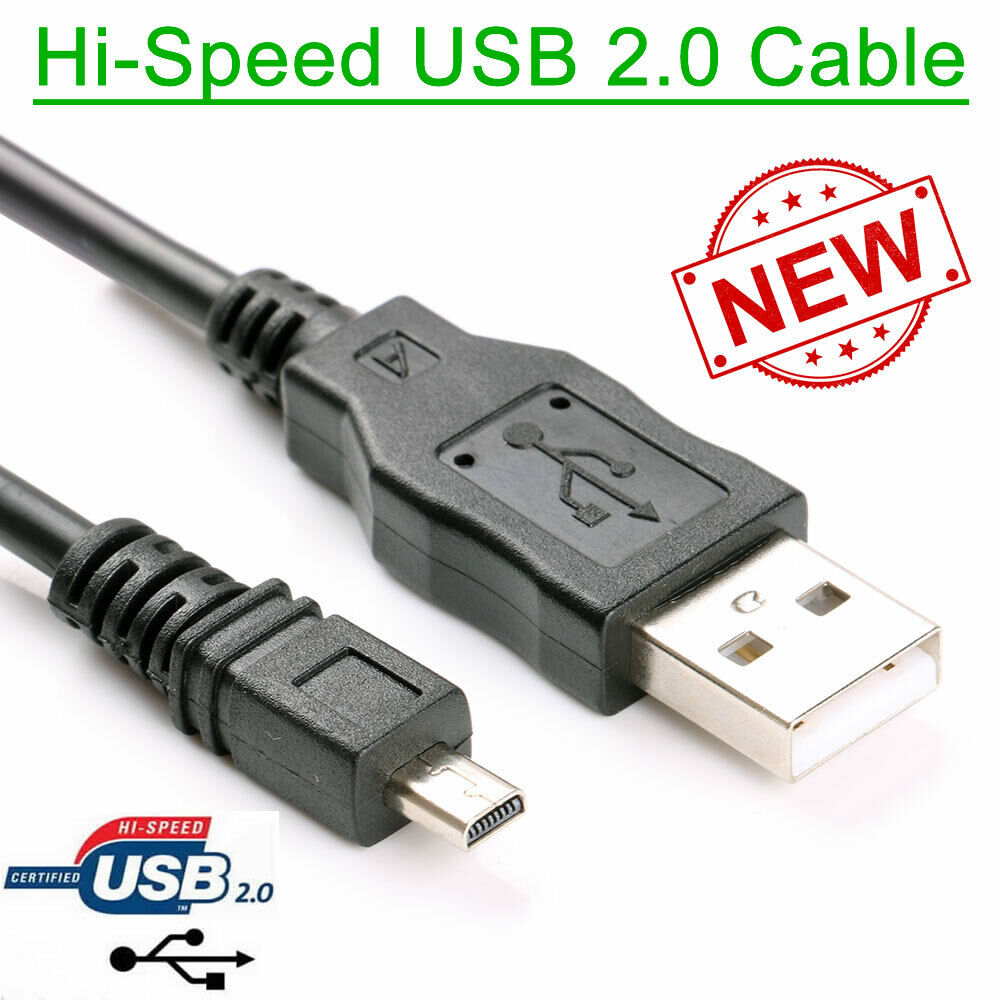 Vhbw USB-Datenkabel 150 Cm Für Nikon CoolPix Kameras – Typ A Auf 8-Pin, Kompatibel Mit P50, P5000, P6000 & Mehr